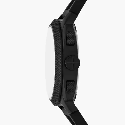 Fossil Machine Chronograph Black Silicone Watch